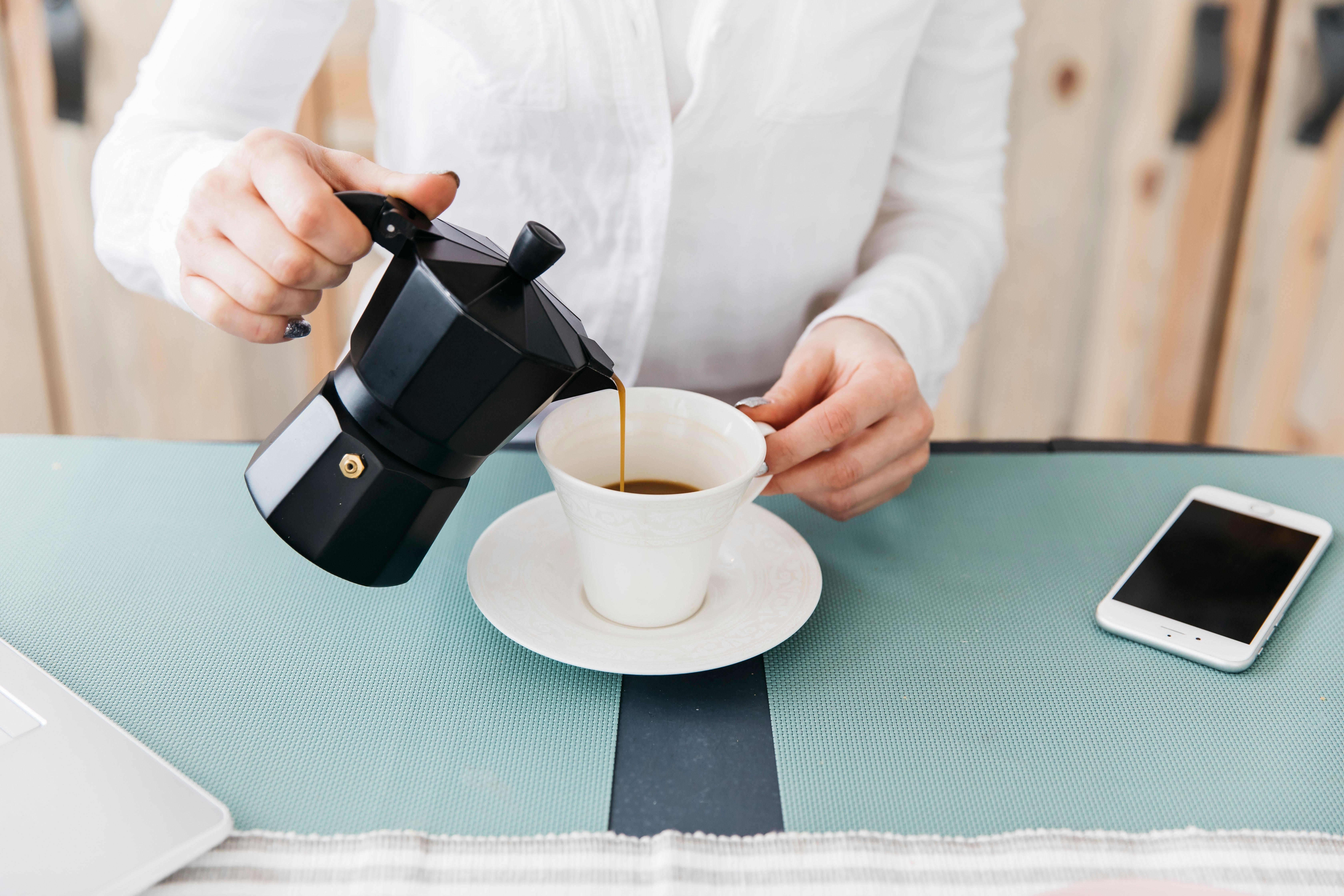 woman-having-breakfast-kitchen